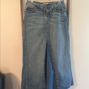 Long Jean Skirt